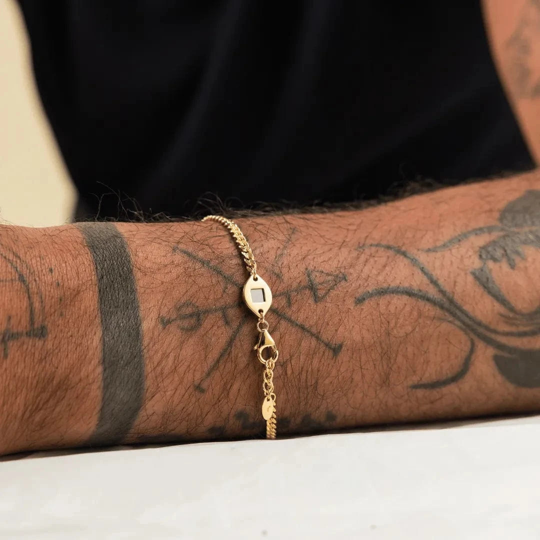 Cuban Plate Bracelet for men - 3mm