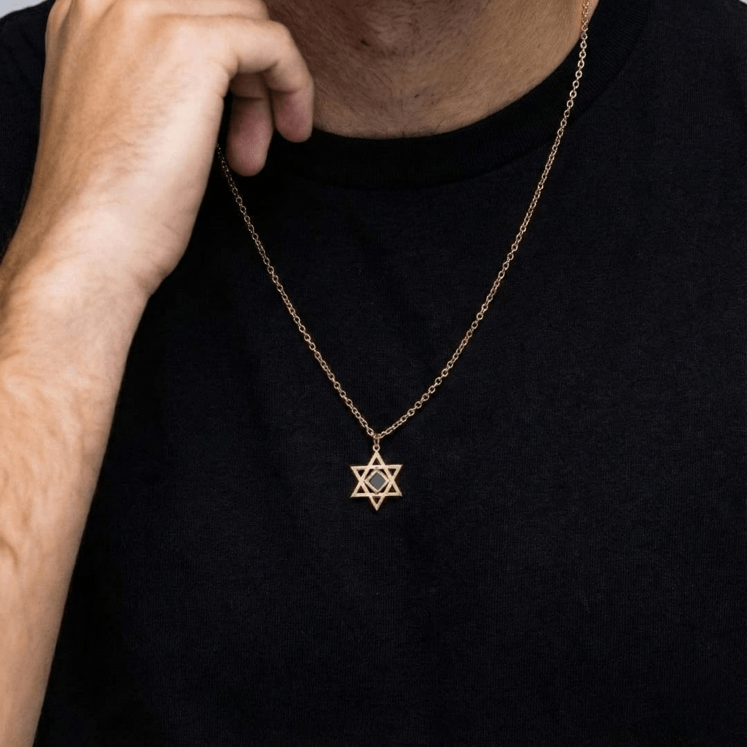 Star of David Necklace for Men