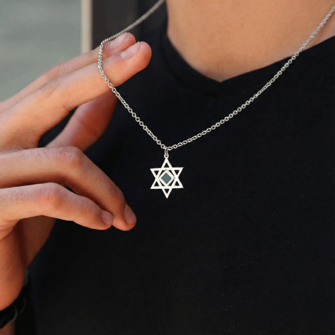 Star of David Necklace for Men