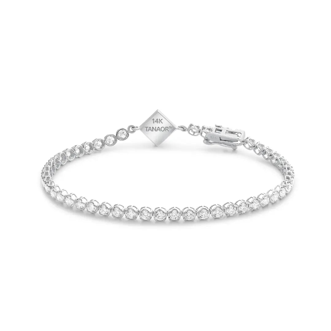 Tanaor Tennis Bracelet 3.3ct - זהב ויהלומים