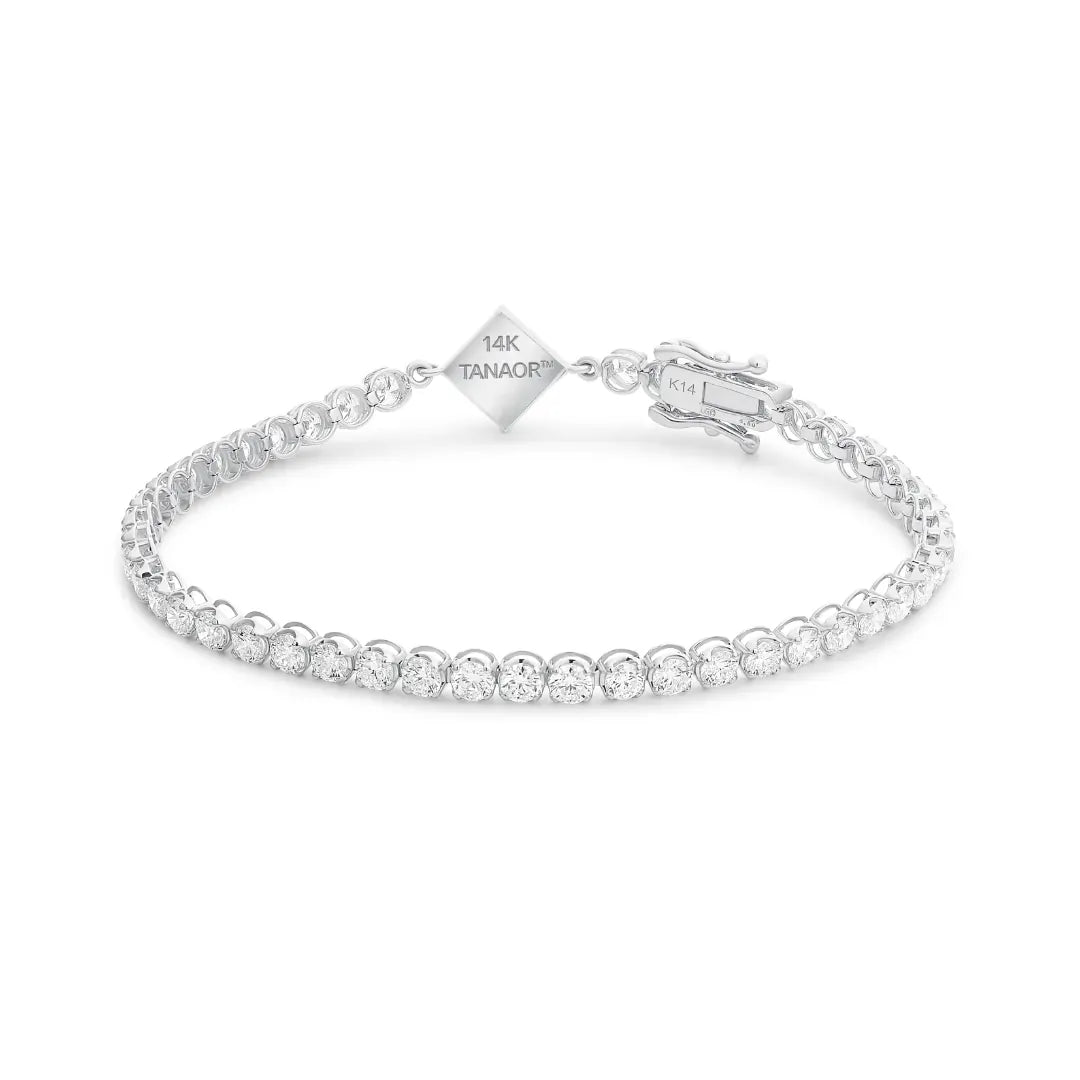 Tanaor Tennis Bracelet 4.5ct - זהב ויהלומים