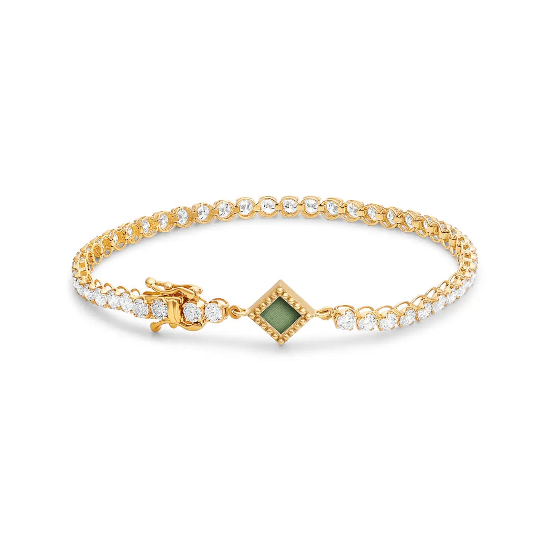 Tanaor Tennis Bracelet 4.5ct - זהב ויהלומים