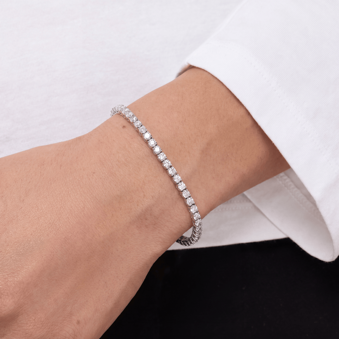 Tanaor Tennis Bracelet 3.3ct - זהב ויהלומים