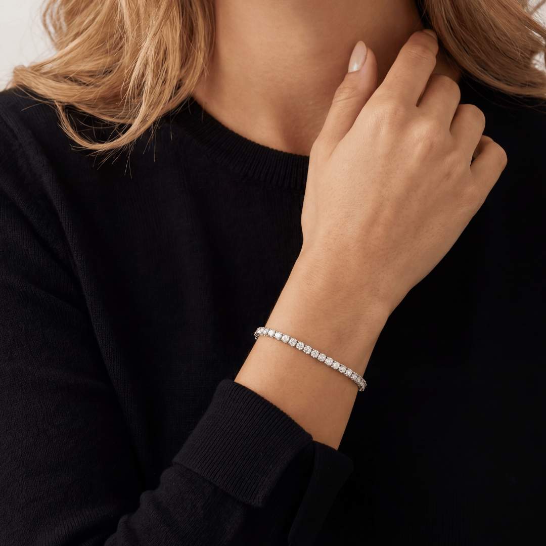 Tanaor Tennis Bracelet 3.3ct - זהב ויהלומים