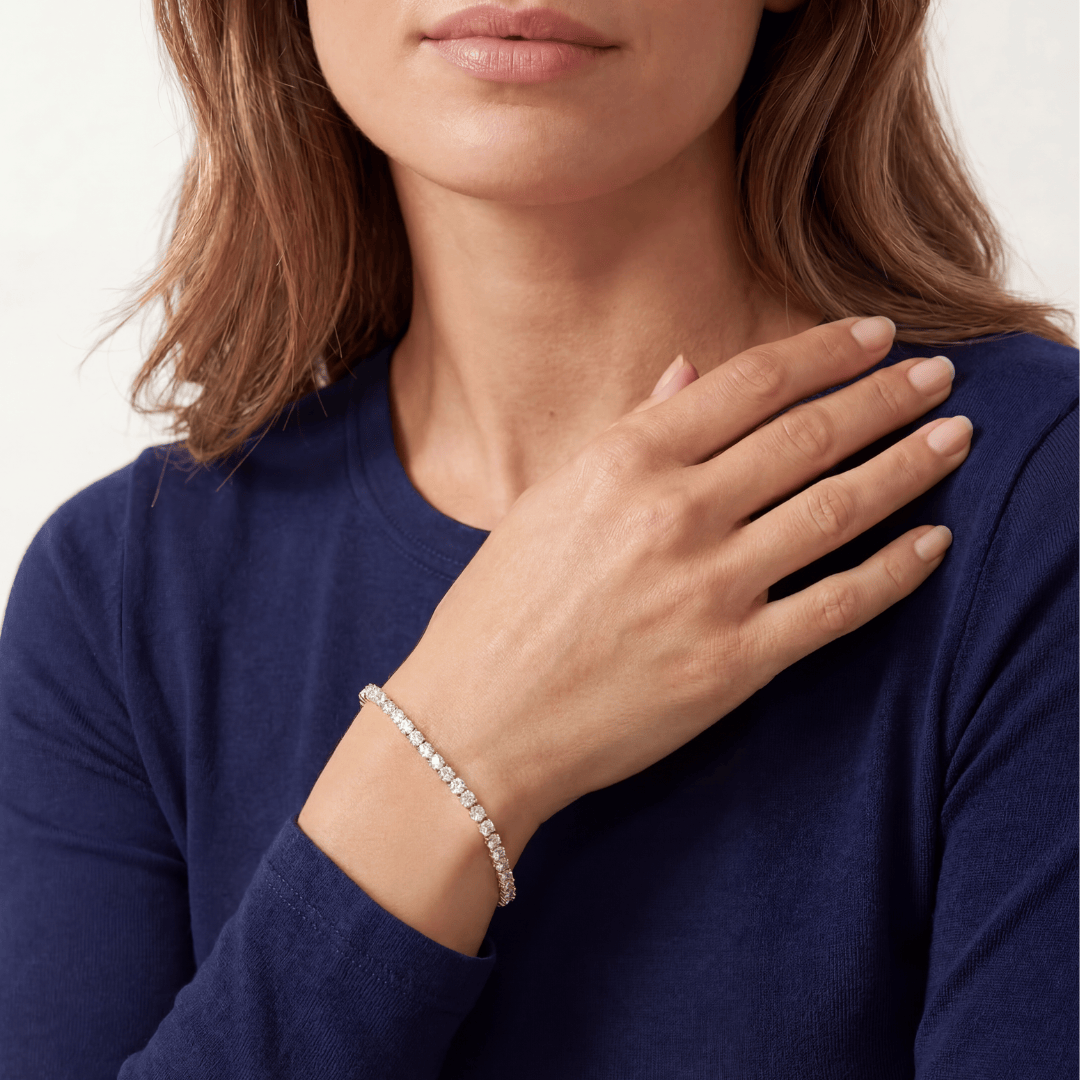Tanaor Tennis Bracelet 4.5ct - זהב ויהלומים
