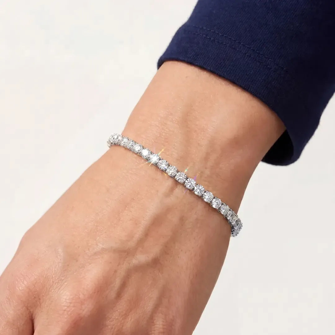 Tanaor Tennis Bracelet 4.5ct - זהב ויהלומים