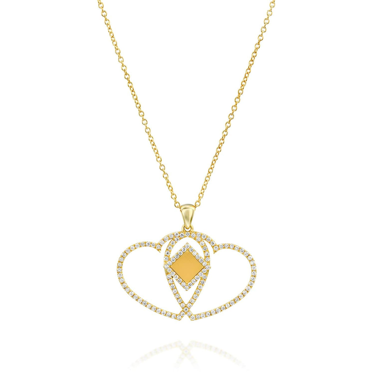 The Bond of Love Necklace - זהב ויהלומים