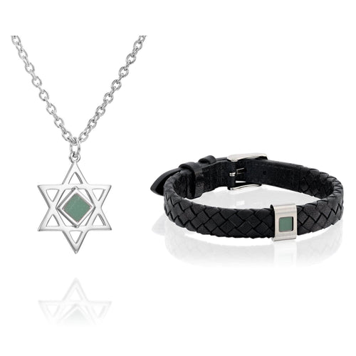 Set of Energy Bracelet & Star Of David Necklace