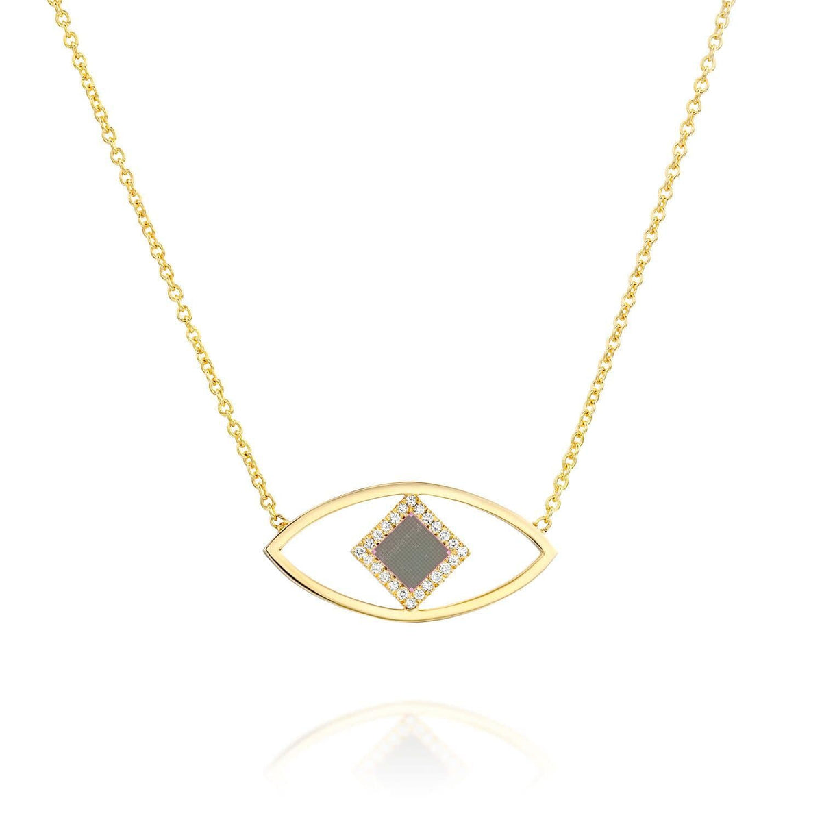 The Eye Pendant - זהב ויהלומים